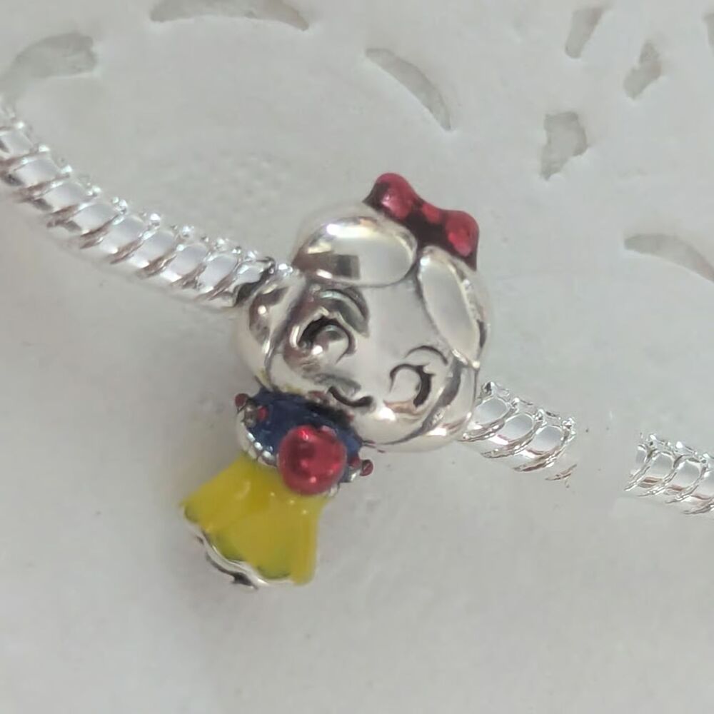 NWOT Snow White Dress Disney x Pandora FIT Silver Charm - Picture 6 of 13